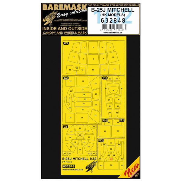 B25J Mitchell Canopy and Wheel masks (HK Models)  HGW632848