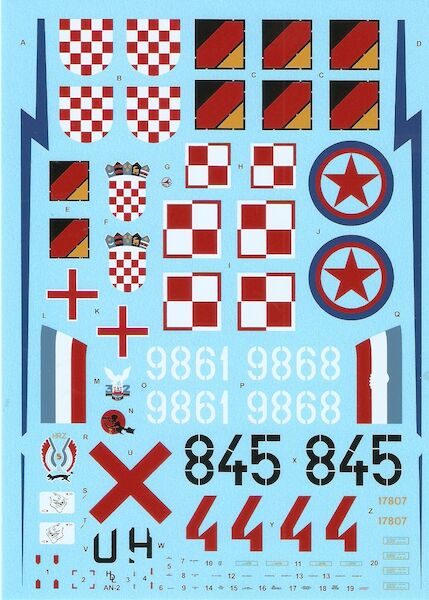 An2 Colt (Polish AF,Croat AF, North Vietnam AF,NVA) HI-DECAL LINE46