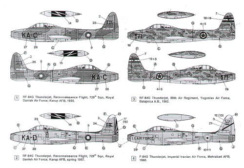 F/RF84G Thunderjet  HI-DECAL LINE47