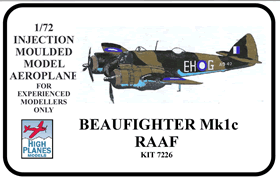 Bristol Beaufighter MK1  72026