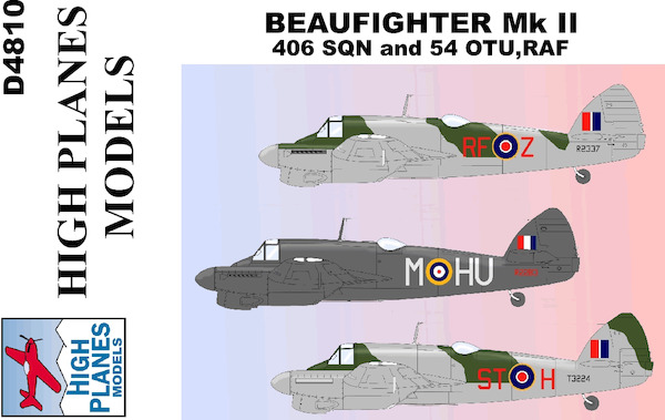Beaufighter MKII (406sq & 54 OTU) D4810