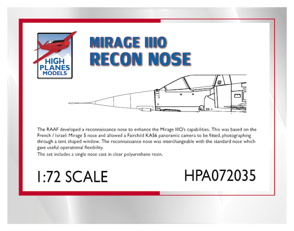 RAAF Mirage IIIO Recon Nose cone  HPA072035