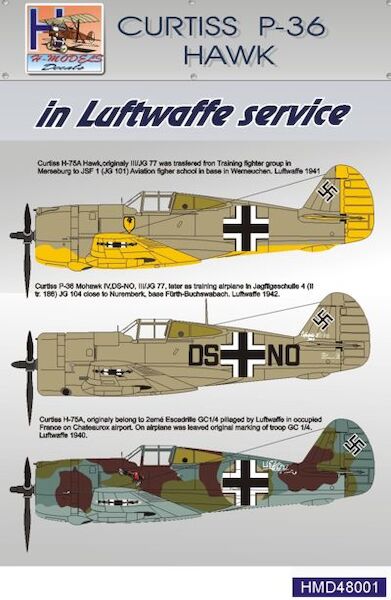 Curtiss P36 Hawk in Luftwaffe Service HMD48001