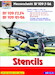 Messerschmitt BF109F-2-F4 & G-1-G-6 Stencils for 4 planes HMD48029