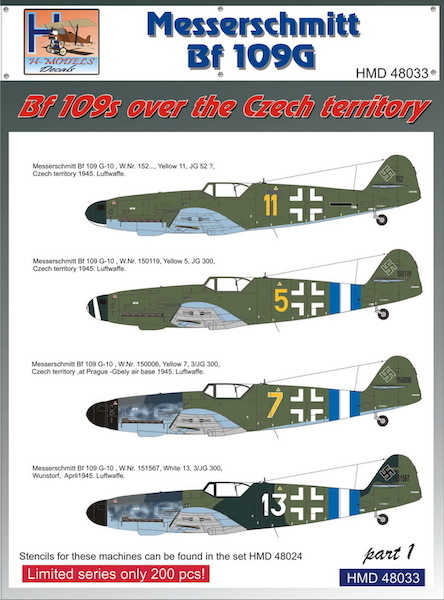 Messerschmitt BF109G - BF109's over the Czech territory part 1  HMD48033