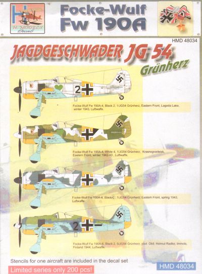 Focke Wulf FW190A (JG54 Grunherz)  HMD48034