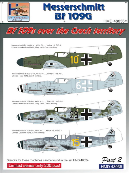 Messerschmitt BF109G - BF109's over the Czech territory part 2 HMD48036