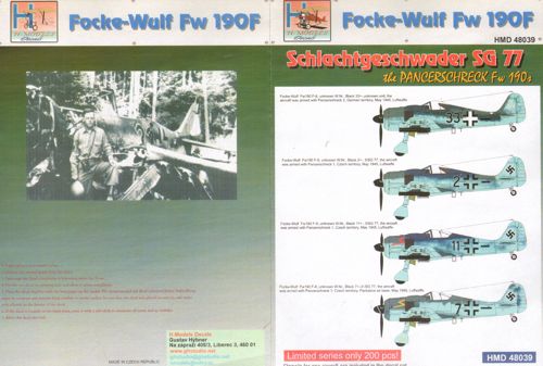 Focke Wulf FW190F (SG77)  HMD48039