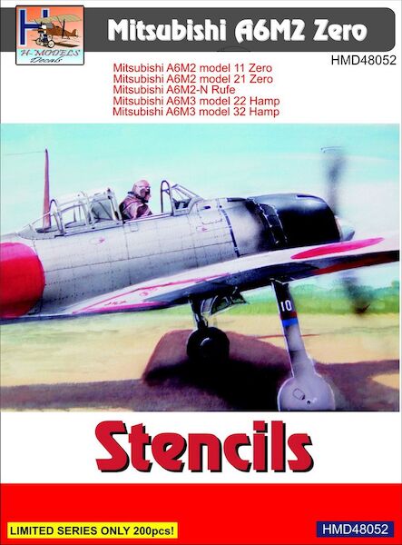 Mitsubishi A6M2 Zero stencils HMD48052