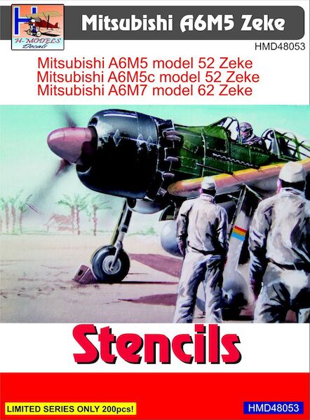 Mitsubishi A6M5 Zeke stencils  HMD48053