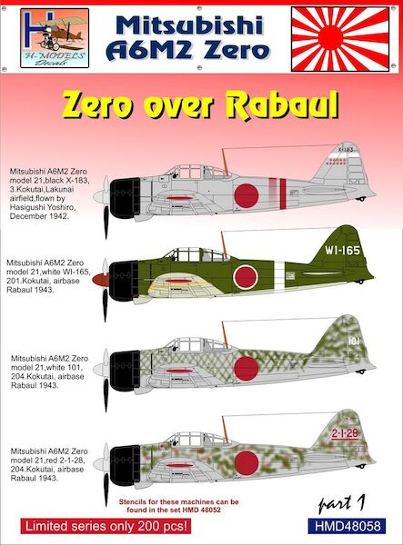Mitsubishi A6M2 Zero over Rabaul, Pt.1 HMD48058