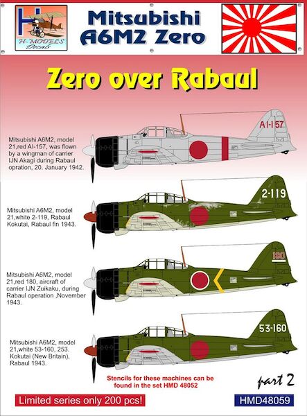 Mitsubishi A6M2 Zero over Rabaul, Pt.2 HMD48059