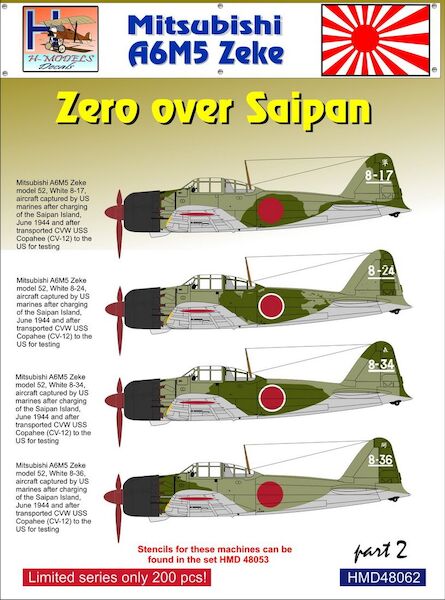 Mitsubishi A6M5 Zeke over Saipan, Pt.2  HMD48062