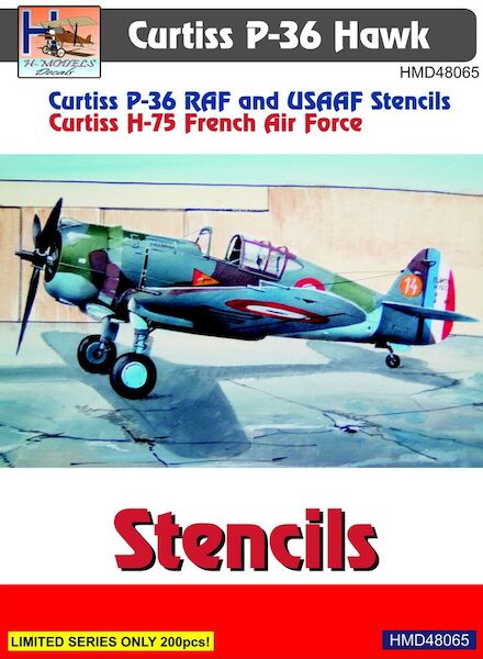 Curtiss P36 Hawk stencils  HMD48065