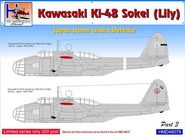 Kawasaki Ki48 'Lily' Japan Home Island Defence, Pt.3  HMD48079