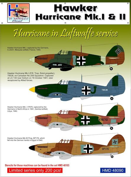 Hurricane in Luftwaffe Service  HMD48090