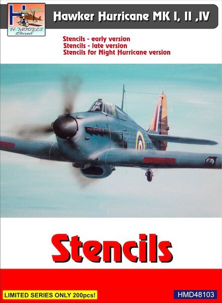 Hurricane stencils (set for 4 a/c) HMD48103