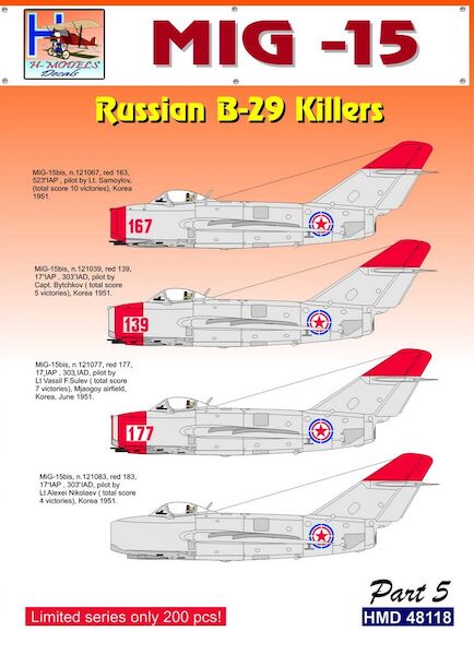 B29 Killers - Russian MiG15s over Korea HMD48118