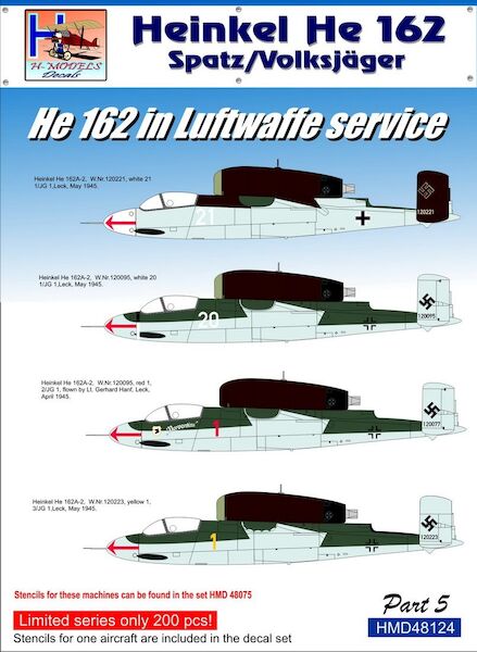 Heinkel He162 in Luftwaffe Service, Pt.5 HMD48124