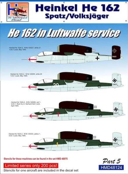 Heinkel He162 in Luftwaffe Service, Pt.5  HMD48124