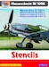 Messerschmitt BF109K-4/6/10/14 Stencils (for 3 planes) HMD48128