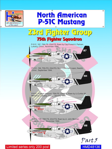 P51B Mustang (23th Fighter Group, 75th Fighter Squadron)  HMD48136