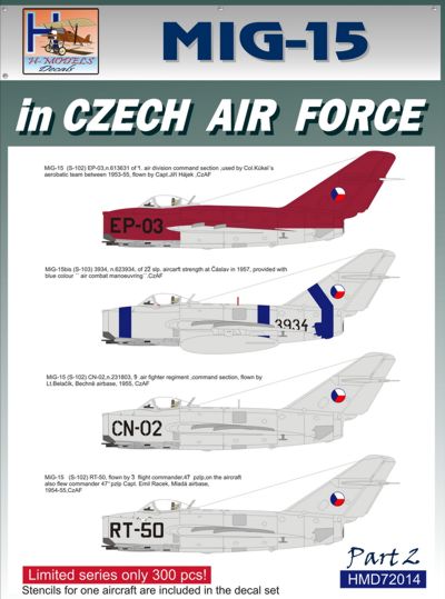 Mikoyan Mig15 in Czech AF Part 2 HMD72014