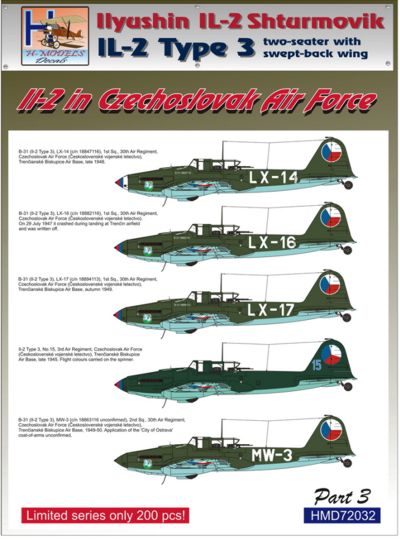 Ilyushin IL2 At war Part 3 (2 seater with swept back wing) HMD72032