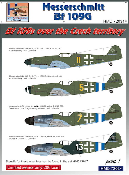 Messerschmitt BF109G - BF109's over the Czech territory part 1 HMD72034