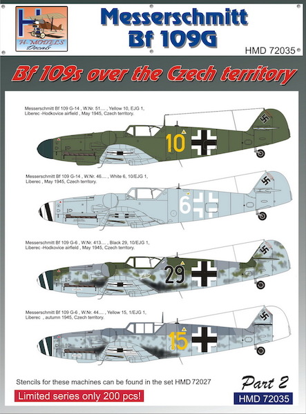 Messerschmitt BF109G - BF109's over the Czech territory part 2  HMD72035