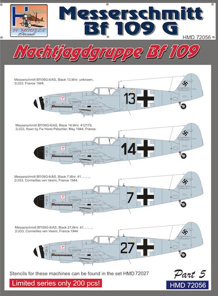 Messerschmitt BF109G-6AS (Nachtjagdgruppe BF109) Part 5  HMD72056