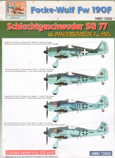 Focke Wulf FW190F (SG77)  HMD72062