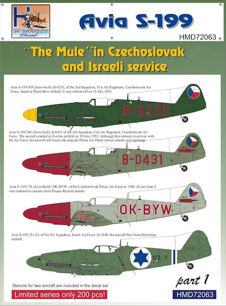 Avia S199 Mule in Czech AF and IAF service part 1  HMD72063