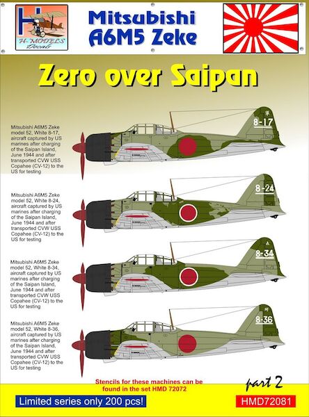 Mitsubishi A6M5 Zeke over Saipan, Pt.2  HMD72081