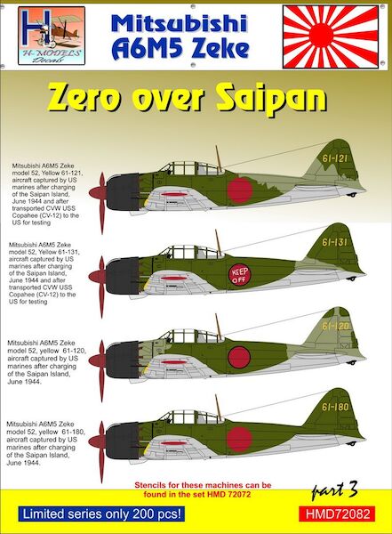 Mitsubishi A6M5 Zeke over Saipan, Pt.3  HMD72082