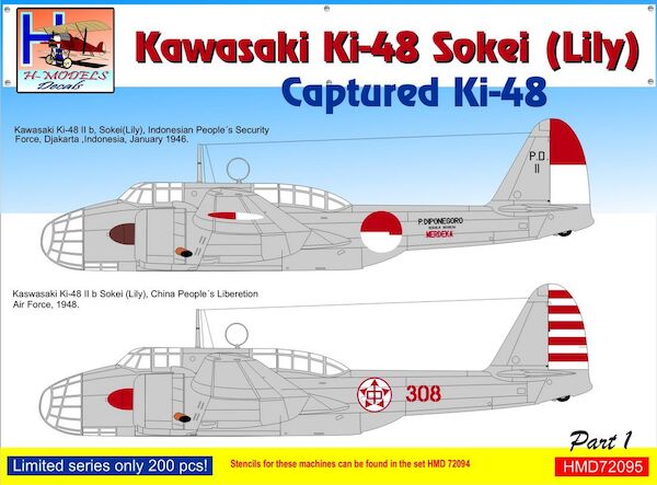 Kawasaki Ki48 'Lily' 'Captured Lilys' Part1  HMD72095