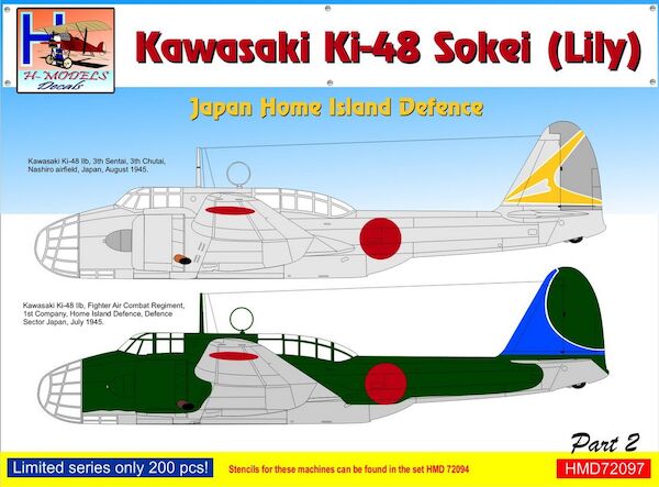 Kawasaki Ki48 'Lily' Japan Home Island Defence, Pt.2 HMD72097