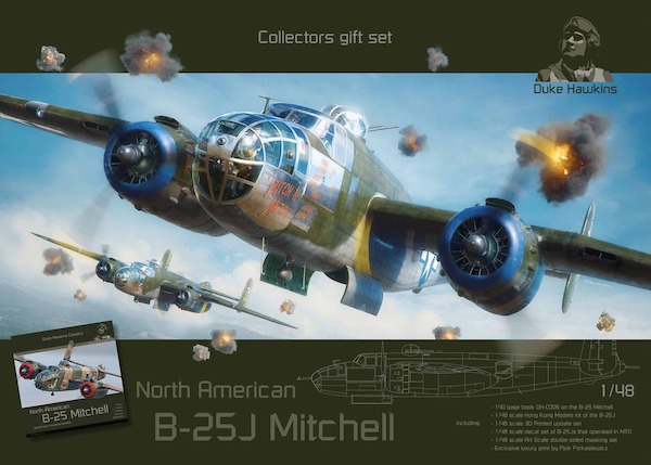 B25J Mitchell  collectors giftset (Including decals for 2 Dutch Mitchells )  LEK004