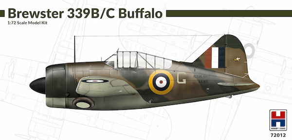 Brewster Buffalo model 339B/C (F2A-2) (Royal Navy, ML-KNIL) 72012