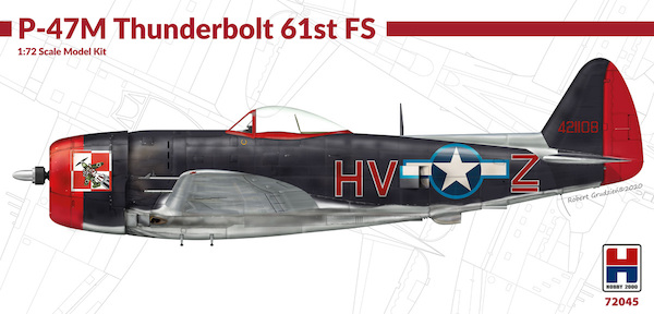 Republic P-47M Thunderbolt 61st Fighter Squadron  72045