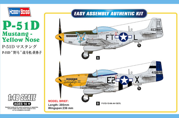 P51D Mustang - Yellow Nose 85808