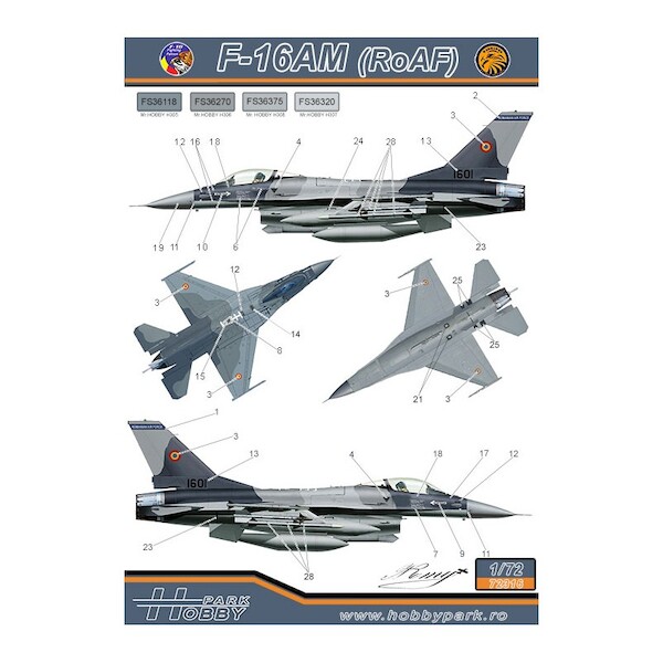 F-16AM/BM Fighting Falcon (Romanian AF) PMO-72316