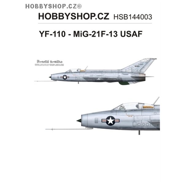 YF110 - MiG21F-13 Fishbed (USAF)  HSB144003