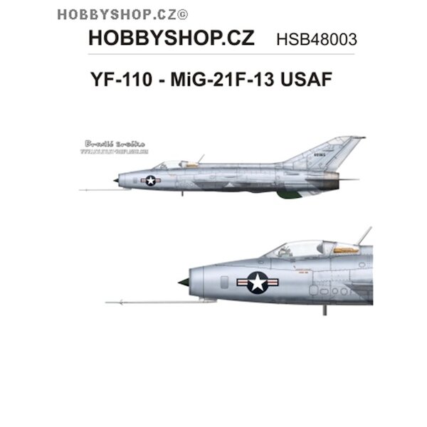 YF110 - MiG21F-13 Fishbed (USAF) HSB48003
