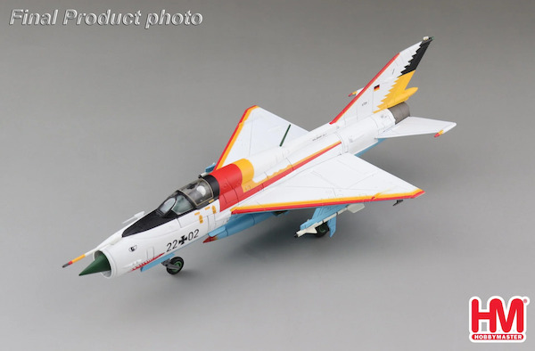 MIG21SPS German Air Force, Luftwaffe "The White Shark" 22+02, JG-1, Drewitz Air Base, Germany, 1990 HA0108