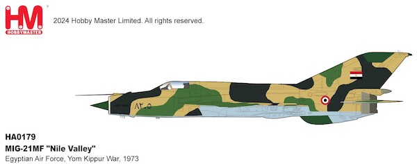 MIG21MF "Nile Valley" Egyptian Air Force, Yom Kippur War, 1973 HA0179