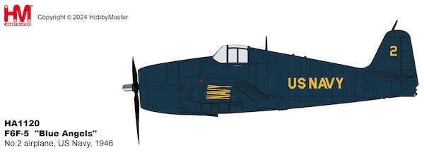 F6F-5 Hellcat "Blue Angels" No.2 airplane, US Navy, 1946  HA1120