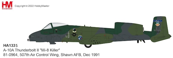 A10A Thunderbolt II "Mi-8 Killer" 81-0964SF, 21 FS,  507th ACW, Shawn AFB, Dec 1991  HA1335