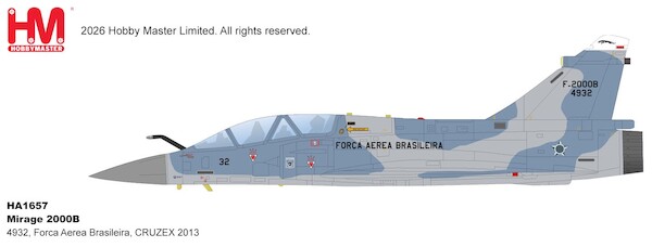 Dassault Mirage 2000B 4932, Forca Aerea Brasileira, CRUZEX 2013  HA1657