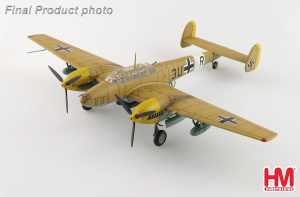 Bf110E-2 Messerscmitt Luftwaffe, 3U+AR, 7./ZG 26, Italy 1941 (special weathered version)  HA1817